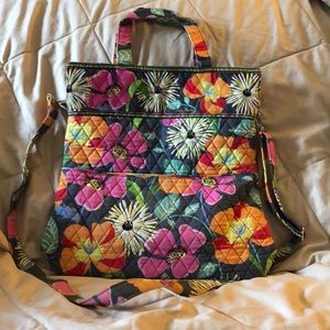 RETIRED Vera Bradley Jazzy Blooms Fold over Tote